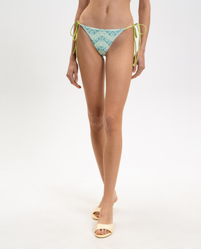 Casablanca Green printed swimsuit panties WSP26SWM02101EXBC