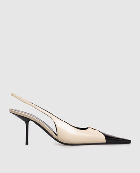 Saint Laurent Beige leather mules BABYLONE 858966AAESX