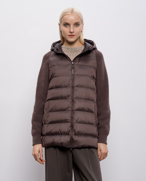 Brunello Cucinelli Brown combination jacket MD5987779