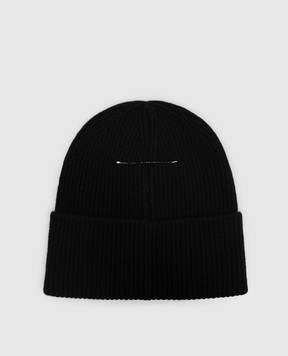 Maison Margiela MM6 Children's black wool hat M61054MM08Z