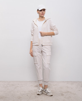 Peserico Beige melange joggers M04790J02347C