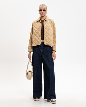 Max Mara Weekend WKDTABELLA blue jeans with logo patch WKDTABELLA