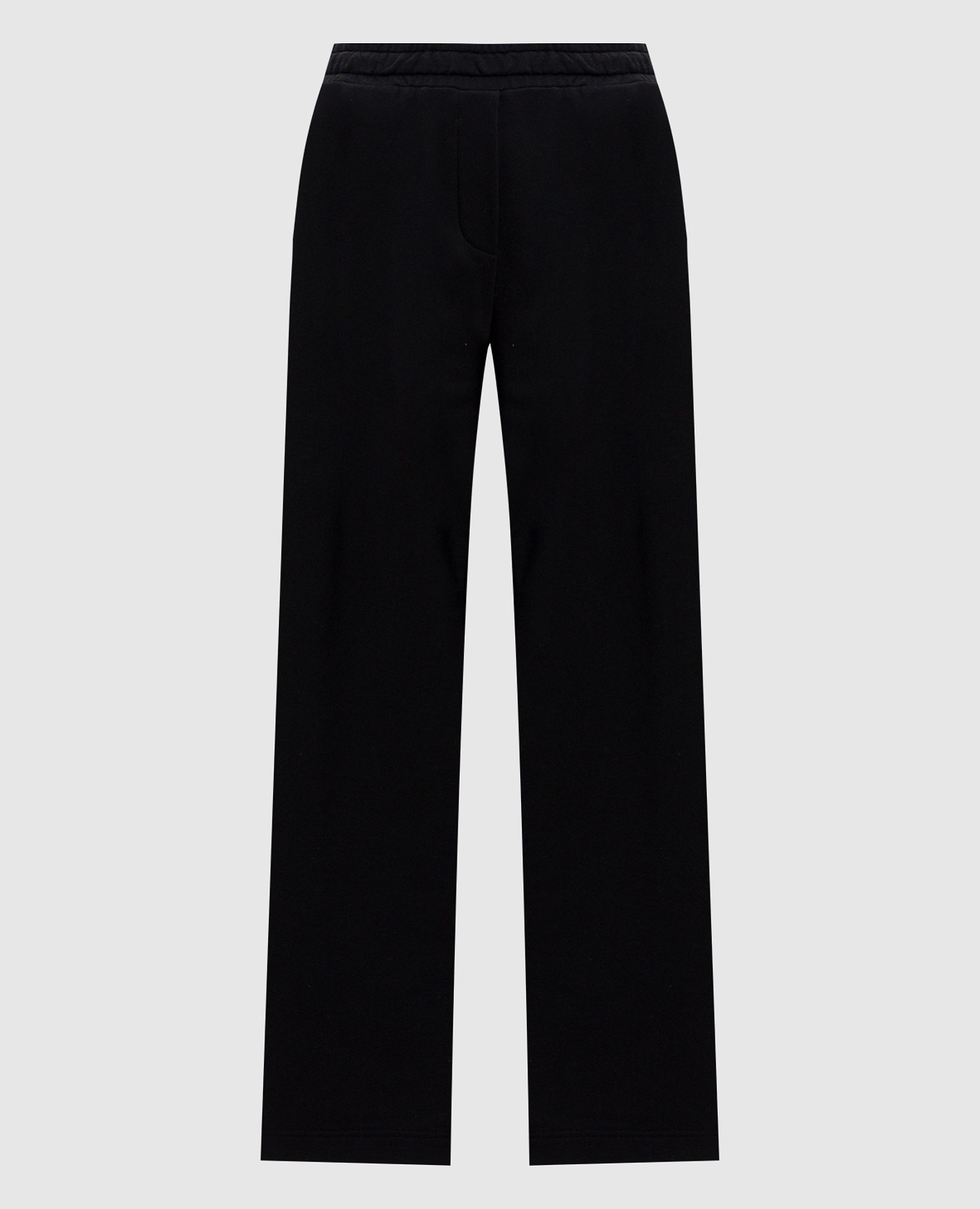 Black sweatpants with monogram logo
