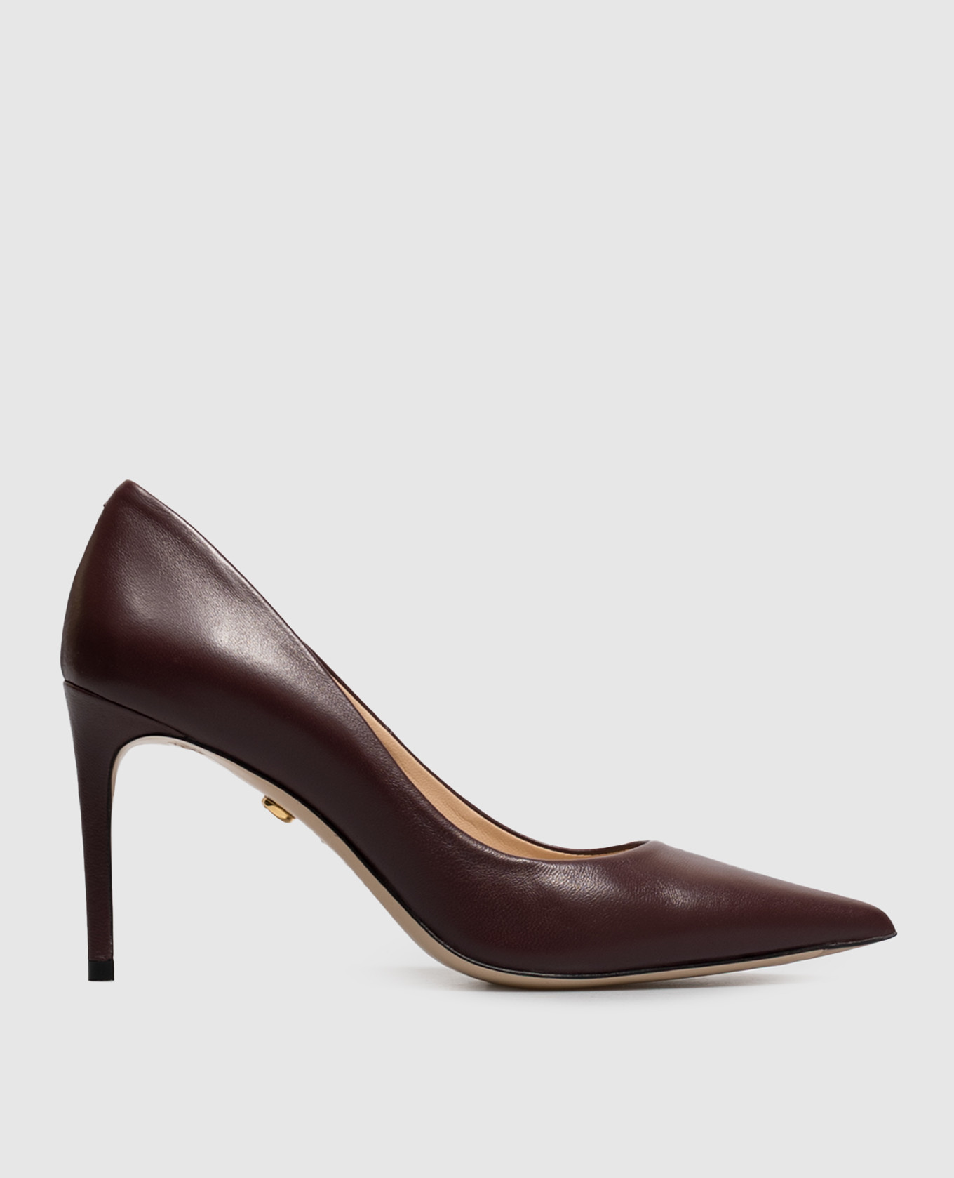 Burgundy leather shoes