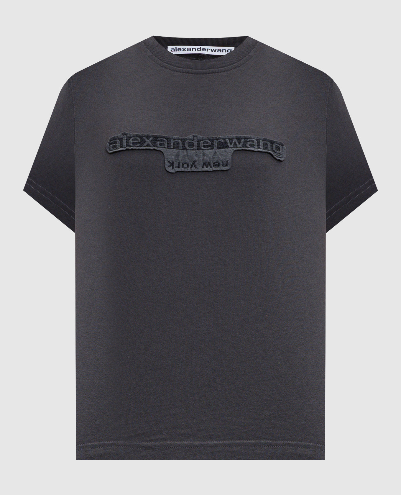 

Grey T-shirt with logo patch Alexander Wang
