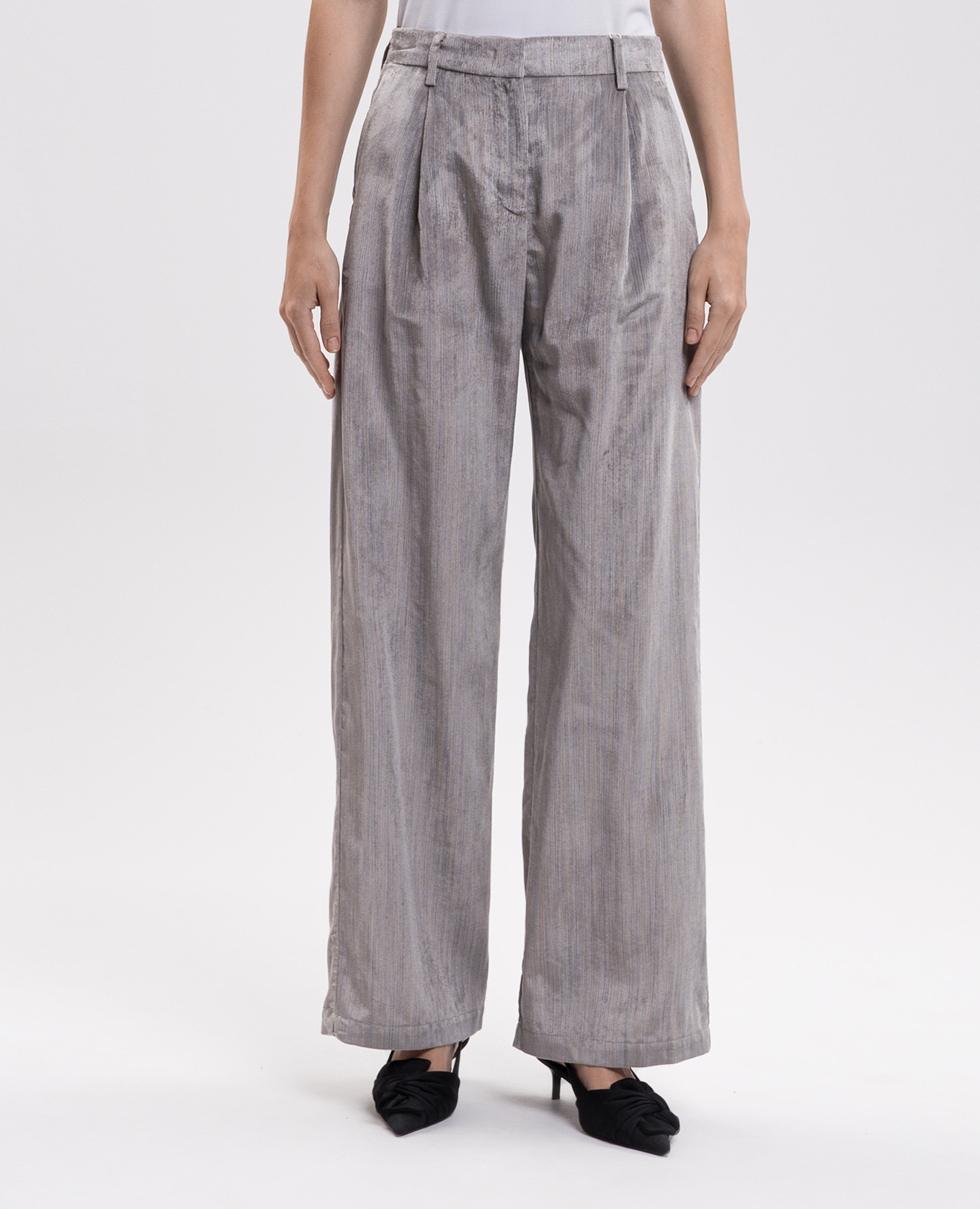 PINWALE gray corduroy pants Momoni 3