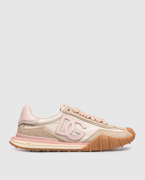 Dolce&Gabbana Beige DG Athletic combination sneakers CK2384AZ681