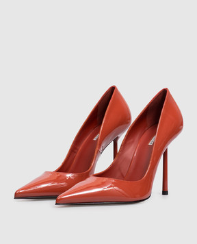 Le Silla Terracotta patent leather Bella shoes 4215C090BXPPGSM