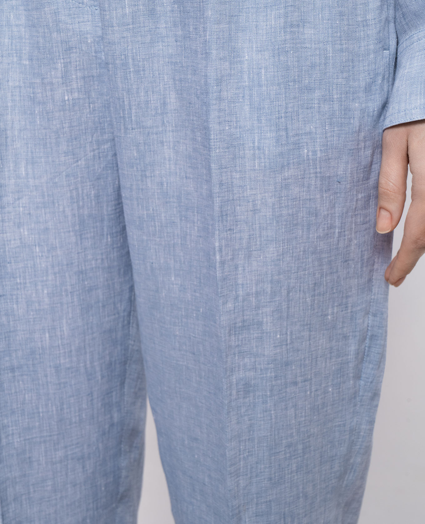 

Blue linen pants Peserico, Light blue