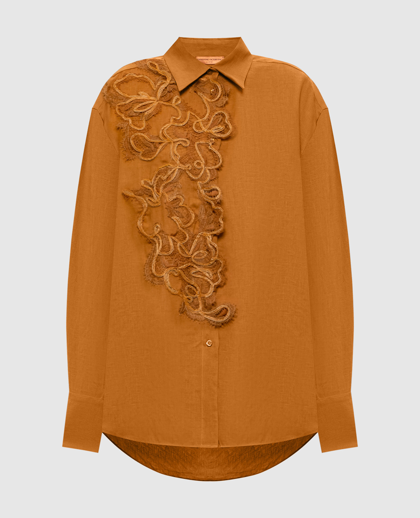 Brown linen shirt