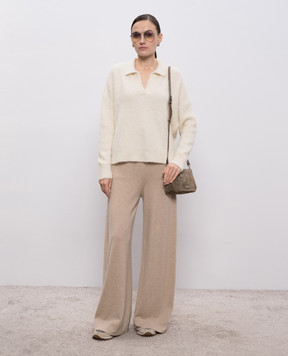 Demiur Beige cashmere pants CASH422