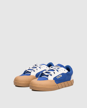 Off-White Blue suede sneakers Vulc779 OMIA296F25LEA001