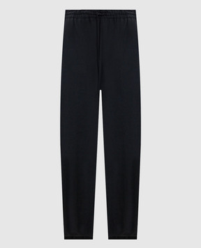 Y`S Yamamoto Black wool joggers YWP03100