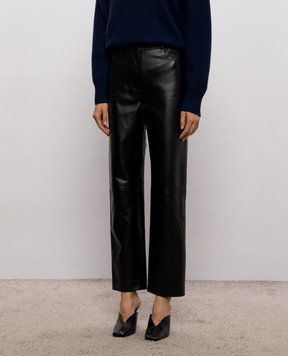 Loulou de Saison Black leather pants COBE COBELDS