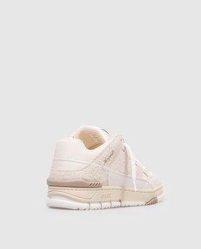 Axel Arigato Beige leather Area Lo Fluffy sneakers F2279001