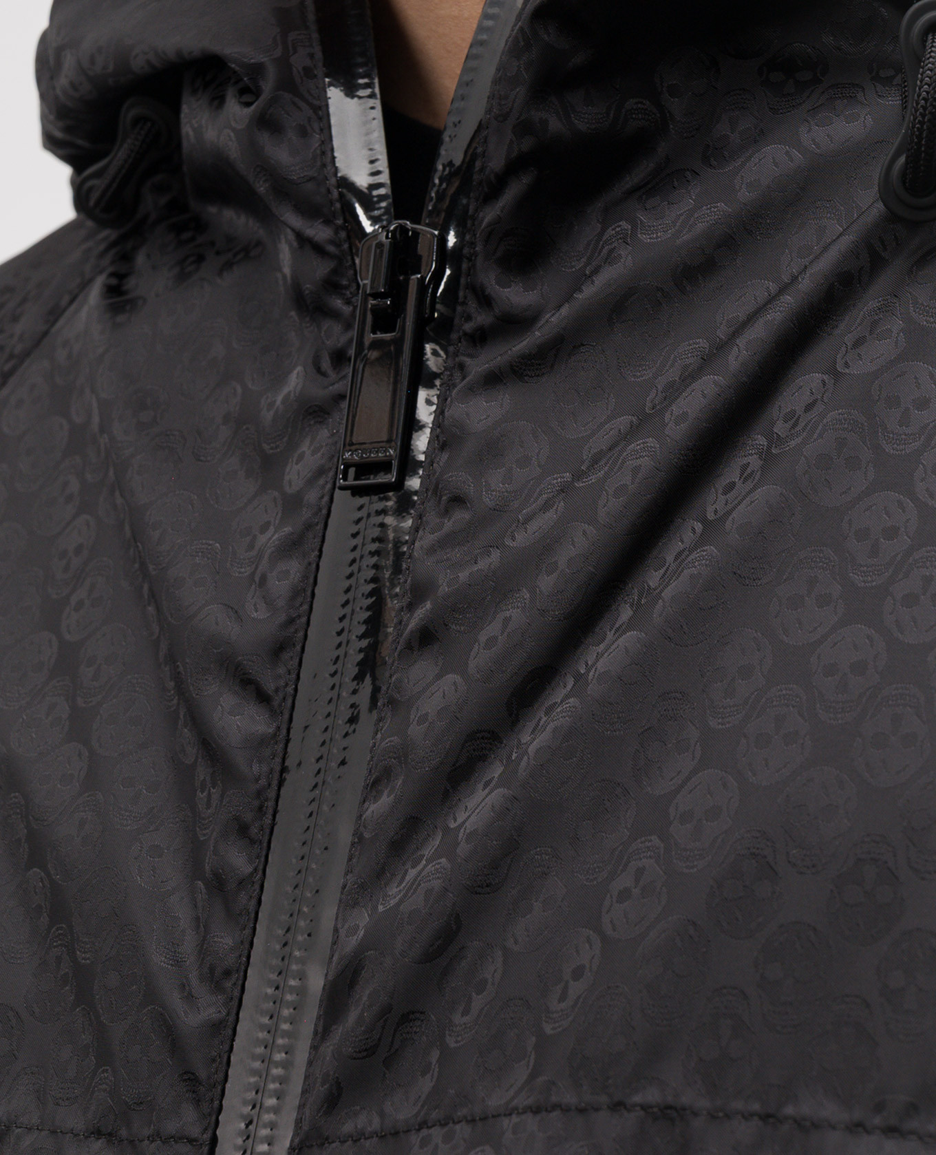Black printed sports jacket Alexander McQueen 5