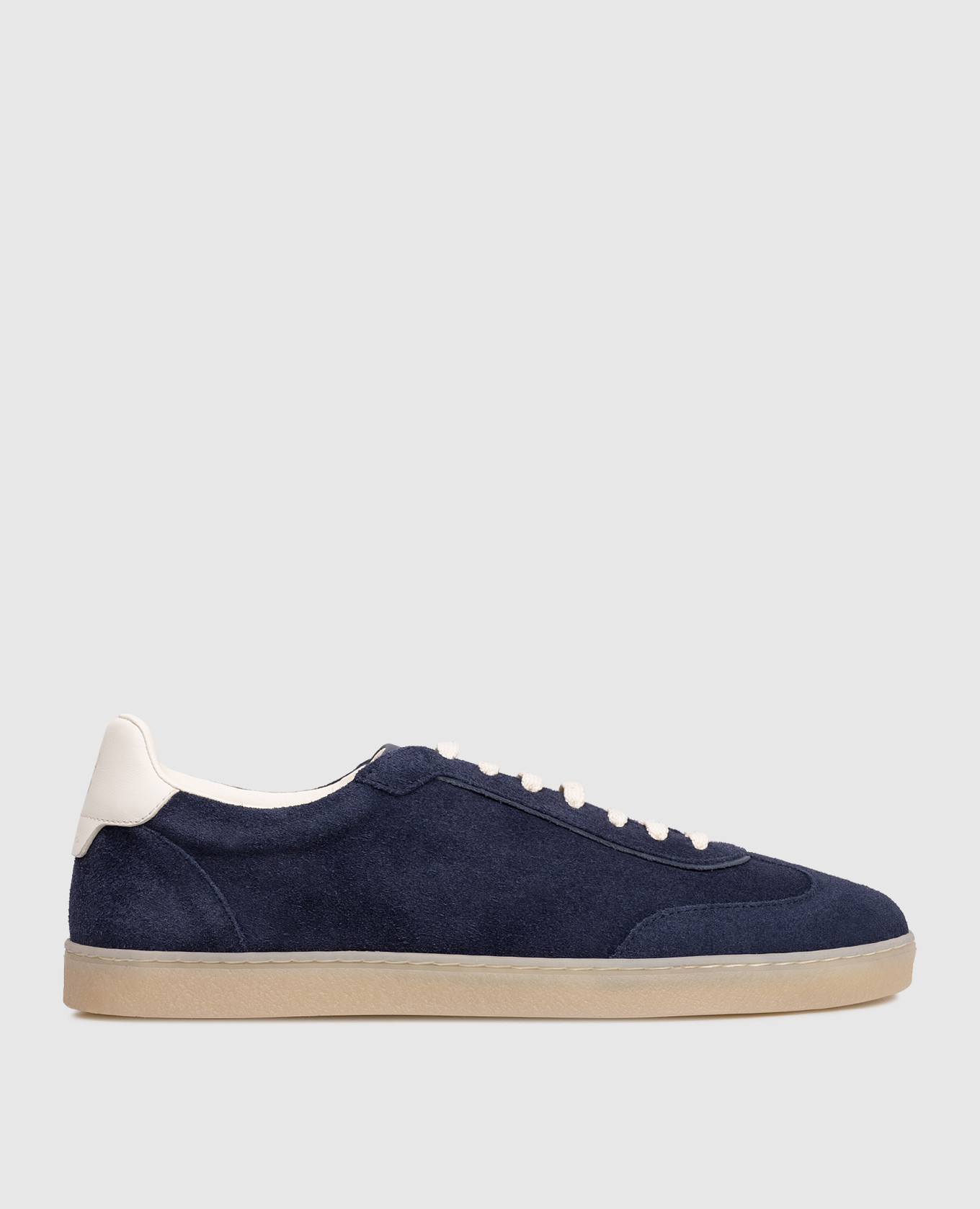 Blue suede sneakers