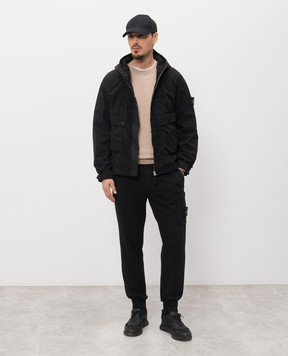 Stone Island Beige sweatshirt with logo patch L1S156100060S0051
