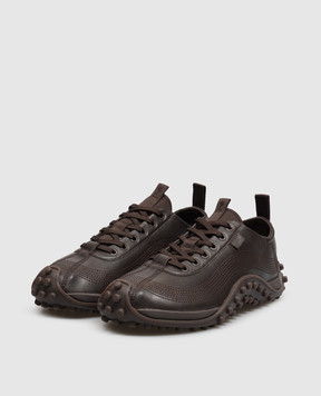 Ami Paris Mirage brown leather sneakers USN505AL0146m