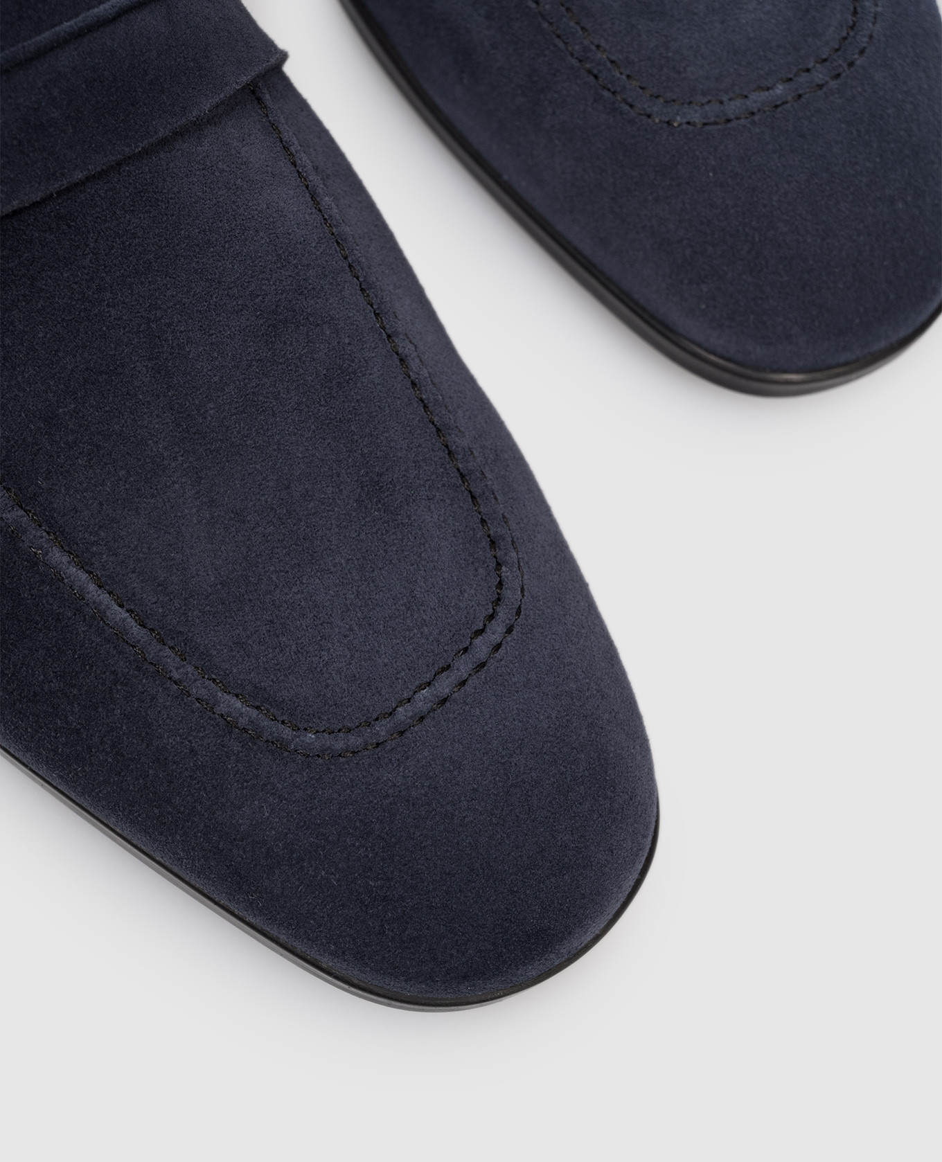 Blue suede loafers Tom Ford 5