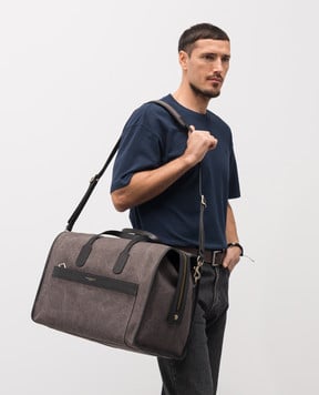 Gianni Chiarini Berlino grey travel bag with logo BSN11629COMMTDSPORTY
