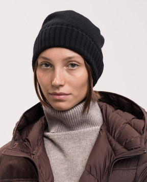 Allude Black cashmere hat 26511245