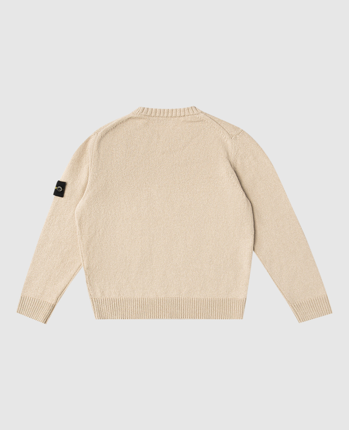 

Children's beige sweater with logo patch Stone Island