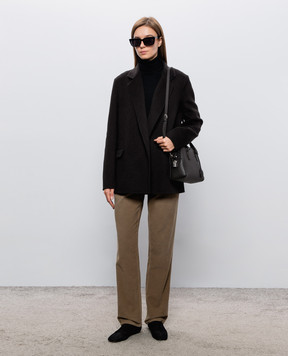 The Row Cinna dark brown cashmere jacket R000261W3644