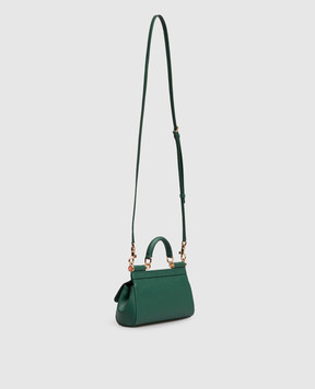 Dolce&Gabbana Green leather bag Sicily BB7116B1001