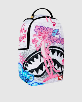 Sprayground Children's gray backpack PINK PANTHER HEIST MURAL 910B9134NSZ