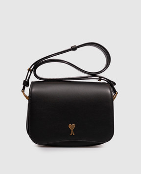 Ami Paris Black leather crossbody bag Paris ULL717AL0208