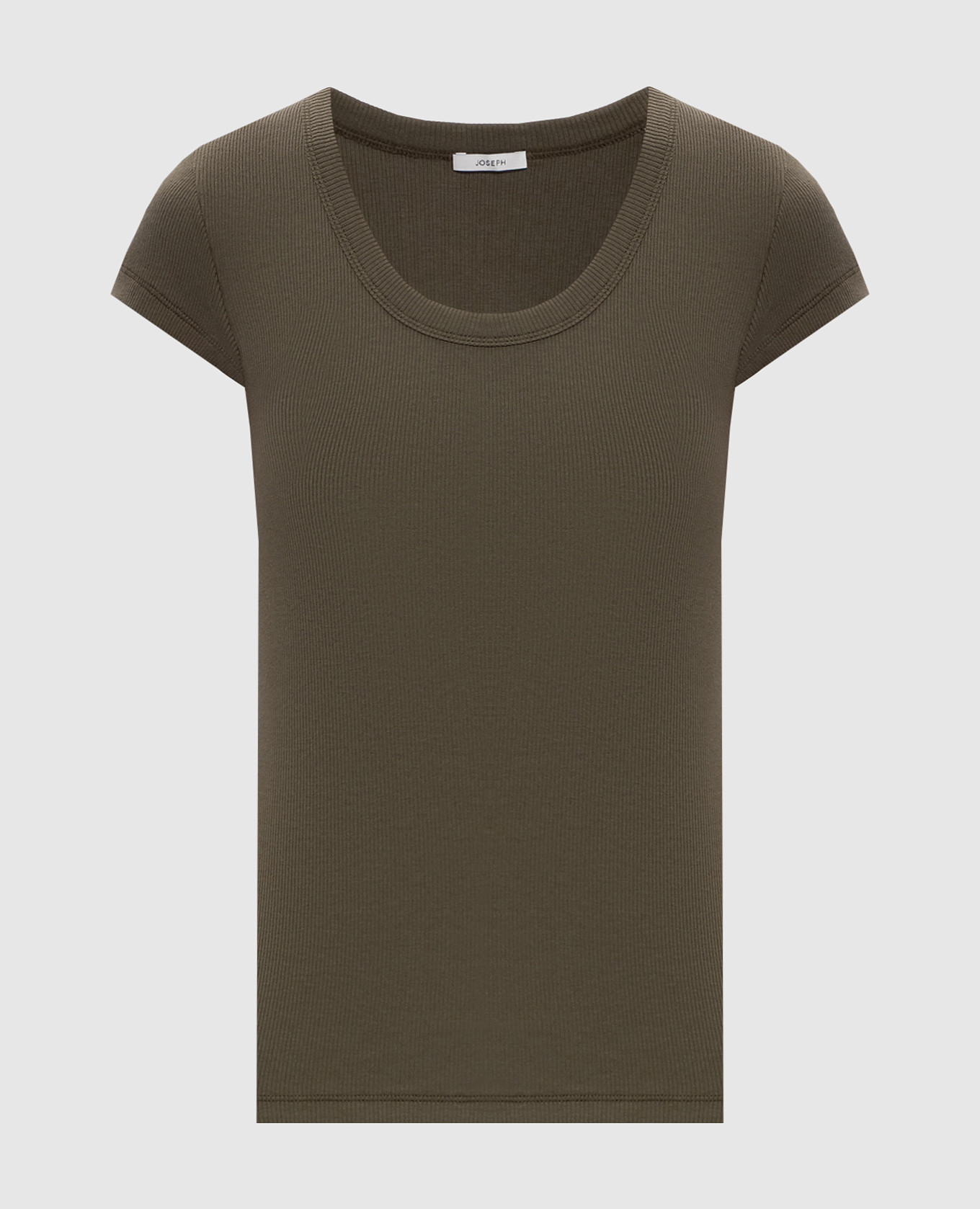 

Saba khaki ribbed T-shirt JOSEPH