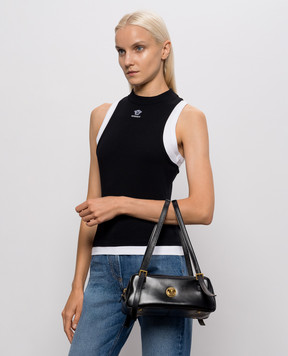 Versace Emblème black leather tote bag 10243181A17449