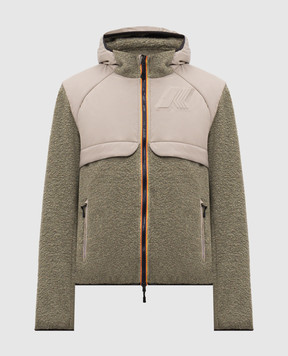 K-Way BAUGES khaki wool jacket K5141IW