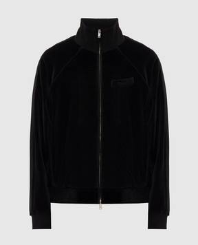 Rhude Black velvet sports jacket RHFW26JA01355