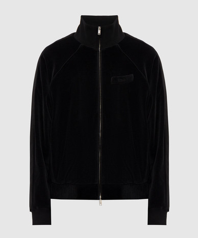 Black velvet sports jacket