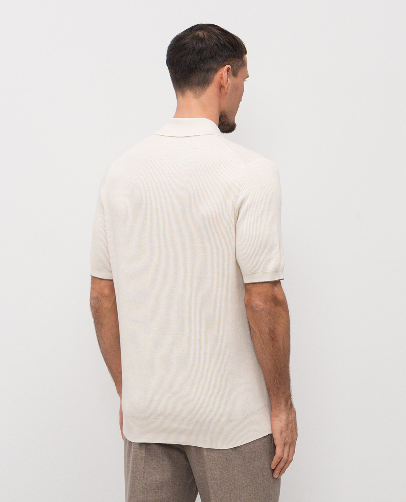 Beige polo Brunello Cucinelli 4