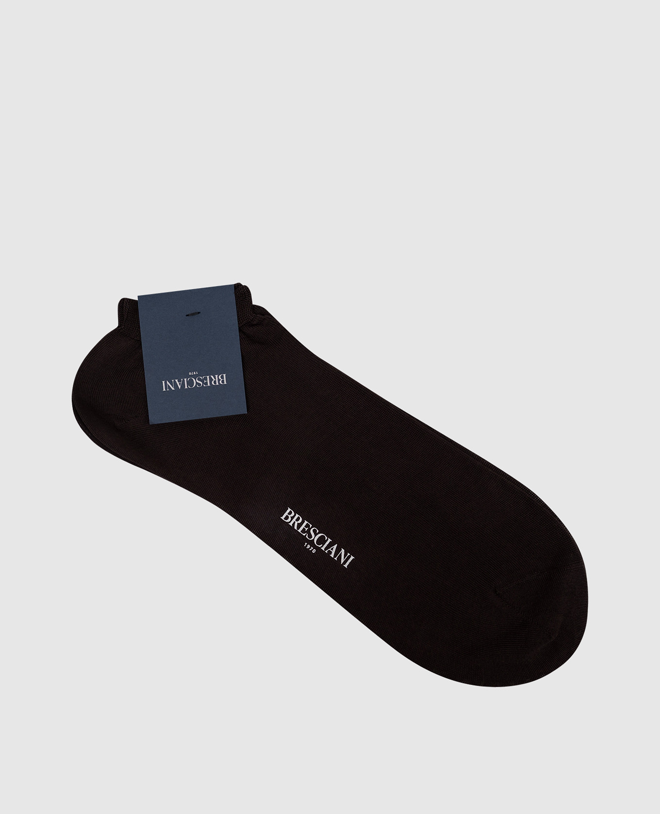 Black short cotton socks