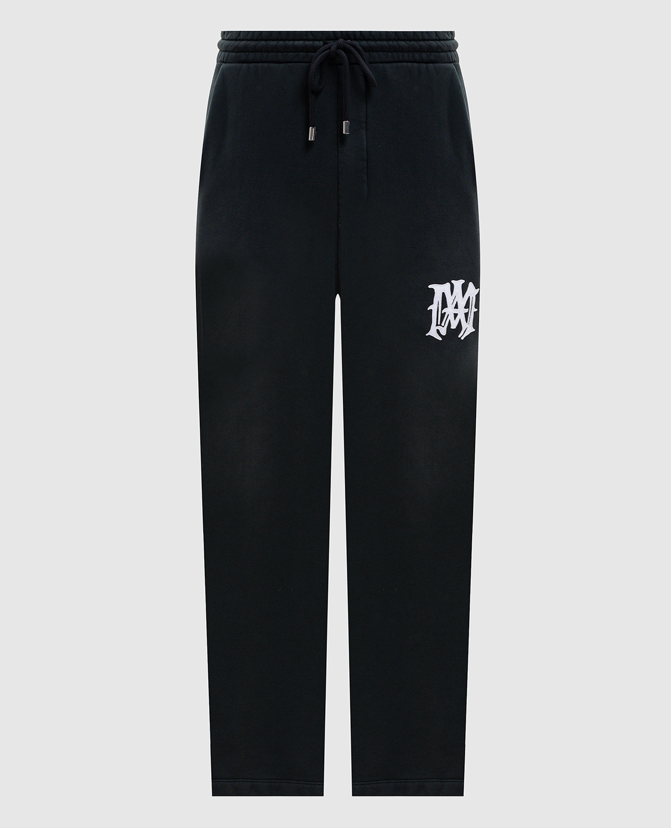 Grey sweatpants with a patch