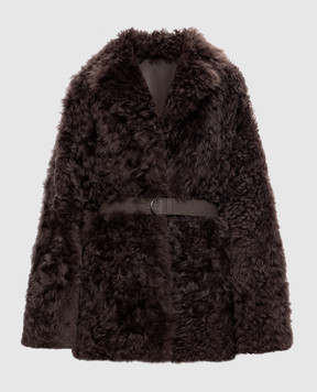 Babe Pay Pls Brown double-sided sheepskin coat 2421TIGRADOCAPPUCCINO