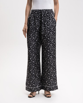Dolce&Gabbana Black silk pajama pants FTDL4TIS1X1