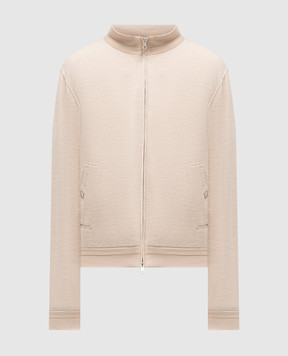 Brett Johnson Beige sports jacket with wool, linen and silk SS26J1LP193SAN