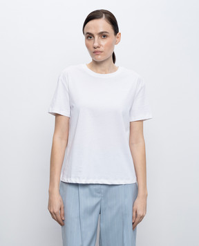 Twinset White T-shirt with logo embroidery 261TT2271