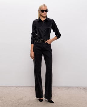 Jacob Lee Black silk blouse WS0082AW26BS