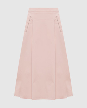 Peserico Pink skirt with monil chain P0553801037
