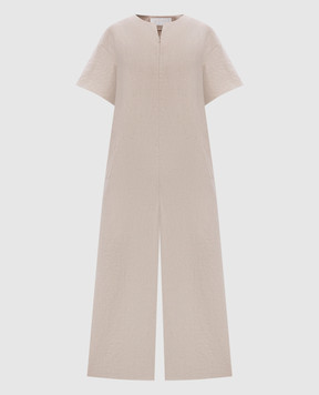 Intoca Beige linen jumpsuit 261MITSAIO1203