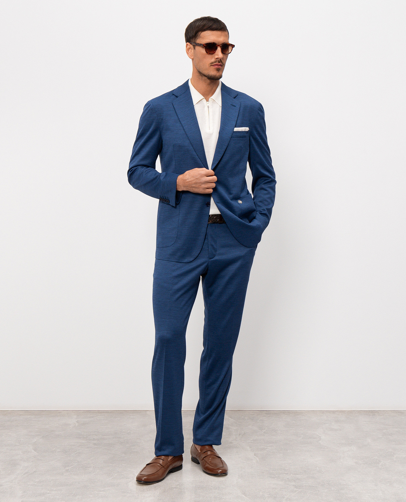 Ivory silk polo Cashmere&Whiskey 2