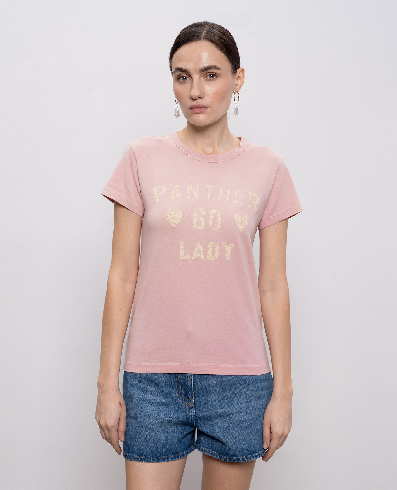 

Pink Panther Lady T-shirt with vintage effect Valentino