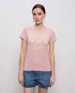Valentino Pink Panther Lady T-shirt with vintage effect 8B3MG24Y9GL
