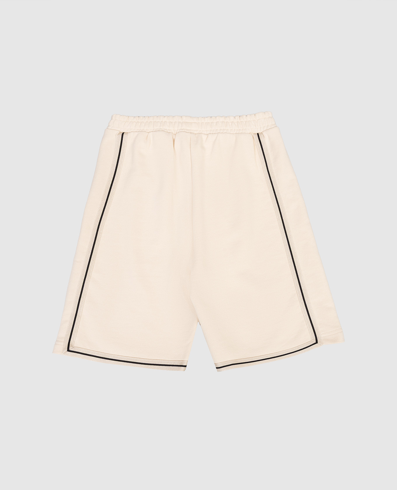 

Children's beige shorts with logo print Palm Angels